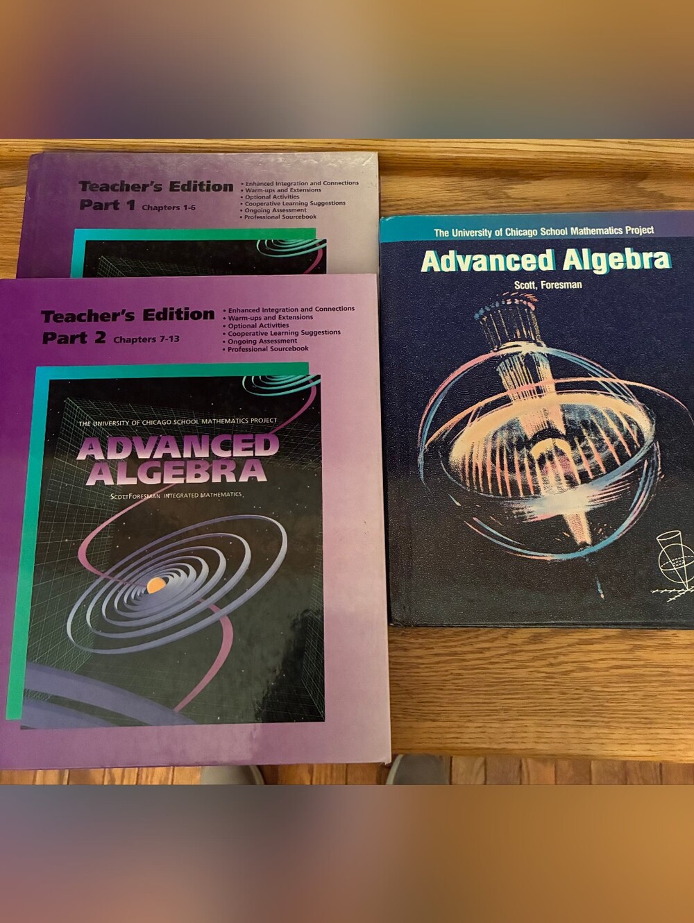 Chicago Math Advanced Algebra/Algebra 2 Textbooks (Student And Teacher)